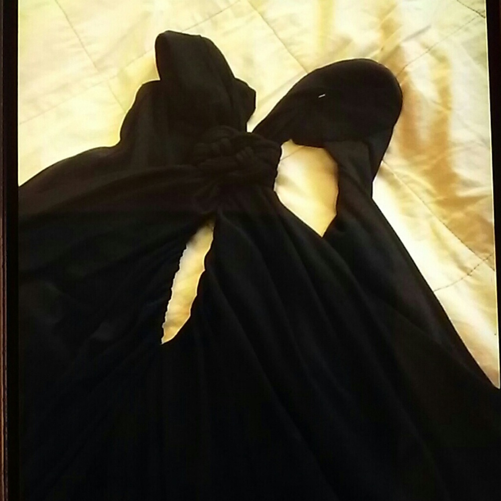 Black full length gown